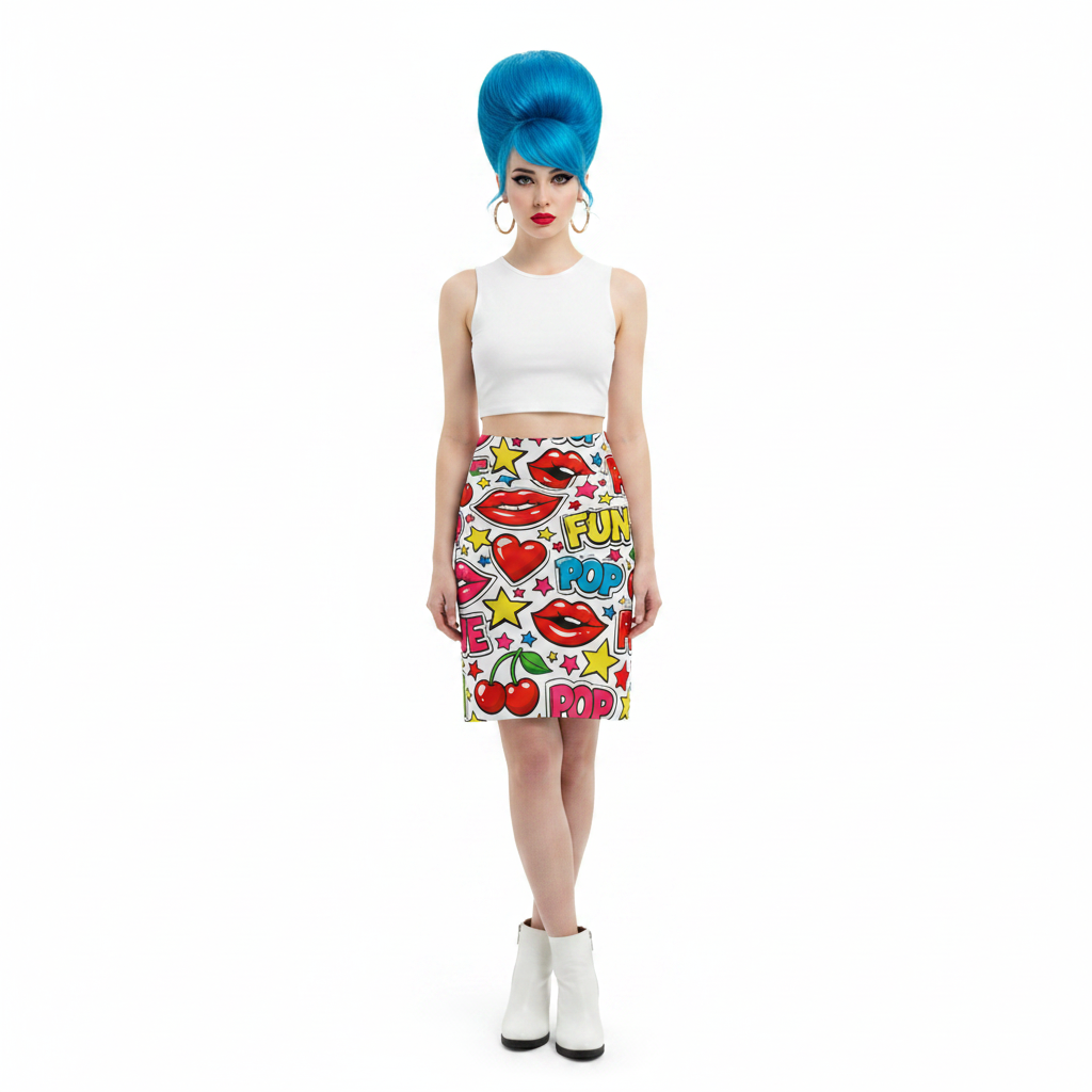 Modelka 1 - White blue beehive