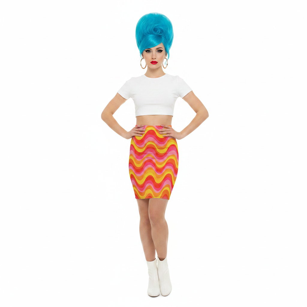Modelka 1 - White blue beehive