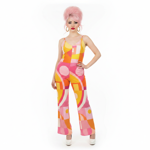 Modelka 1 - white, pink beehive, front