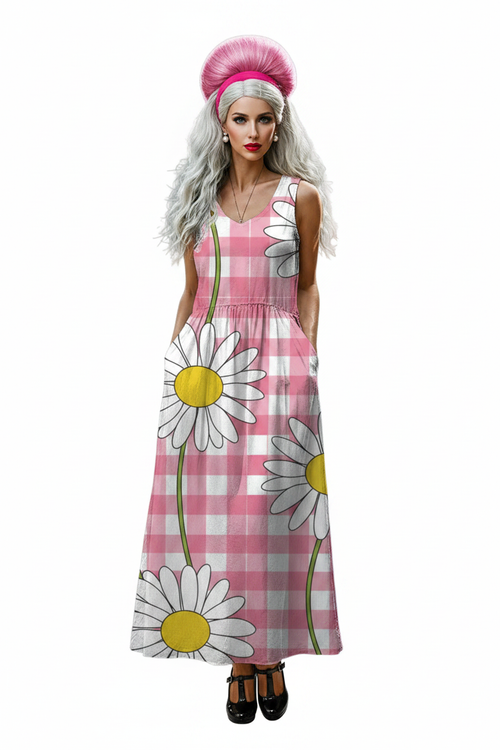 Modelka 2 — biała, różowy bouffant