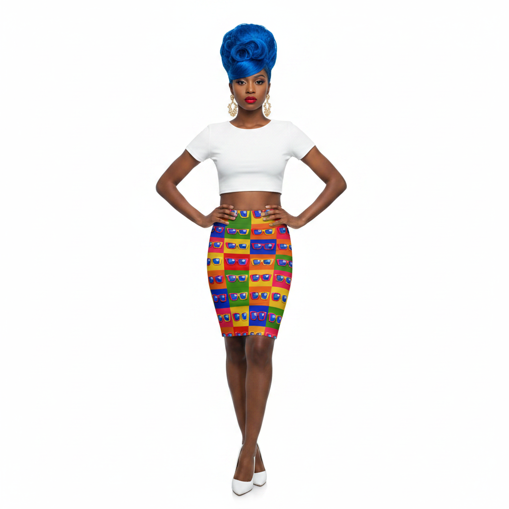 Modelka 2 - Black blue beehive