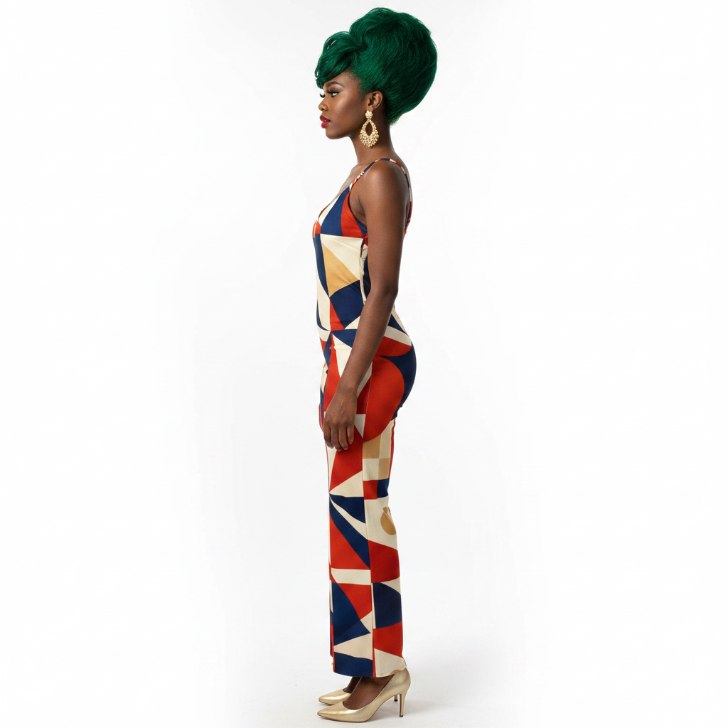 Modelka 2 - Black, green beehive, side