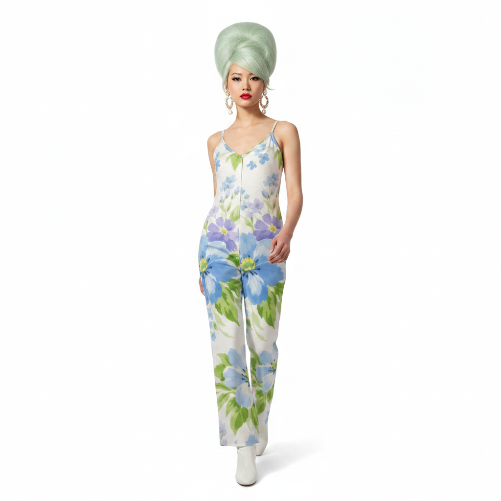 Modelka 3 - Asian, mint green beehive, walking