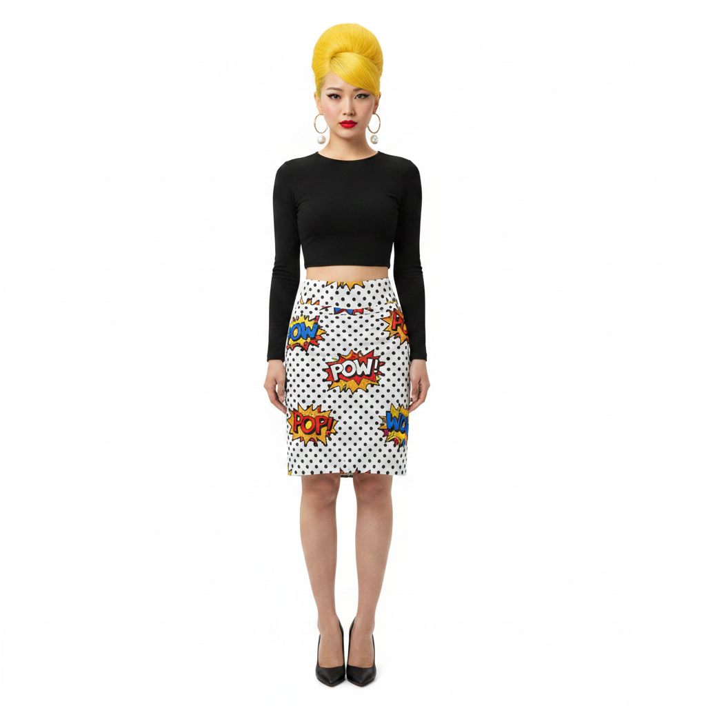 Modelka 3 - Asian yellow beehive black top