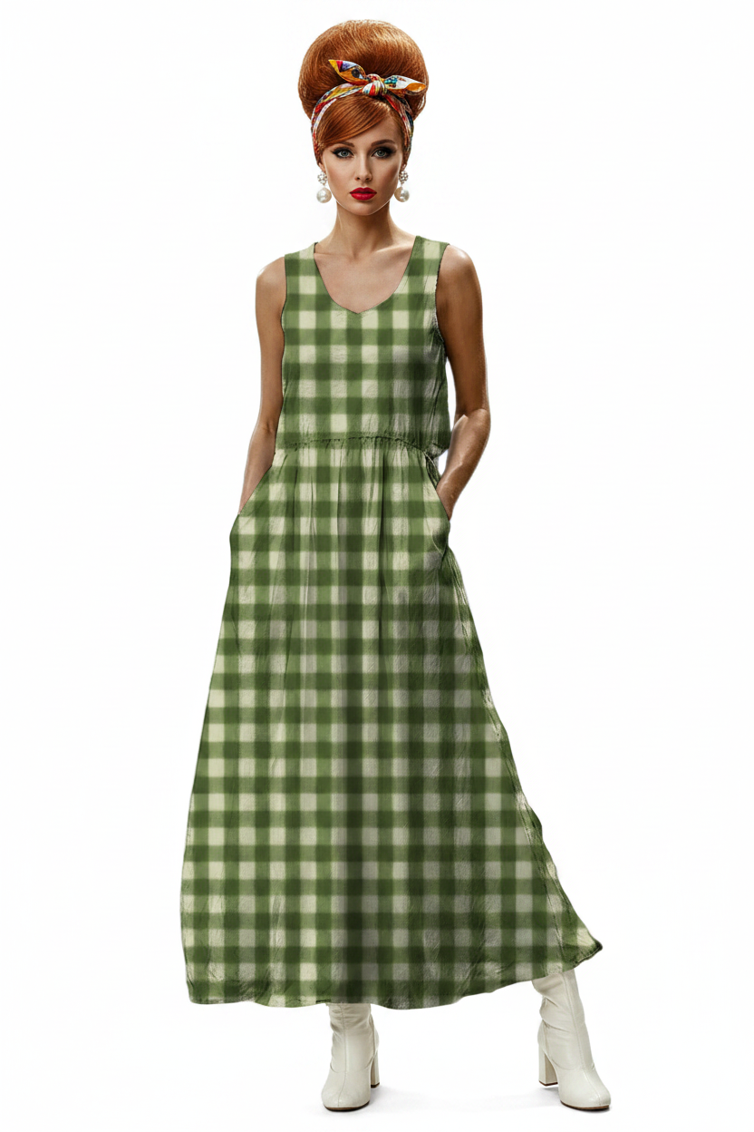 Modelka — biała, miedziana beehive