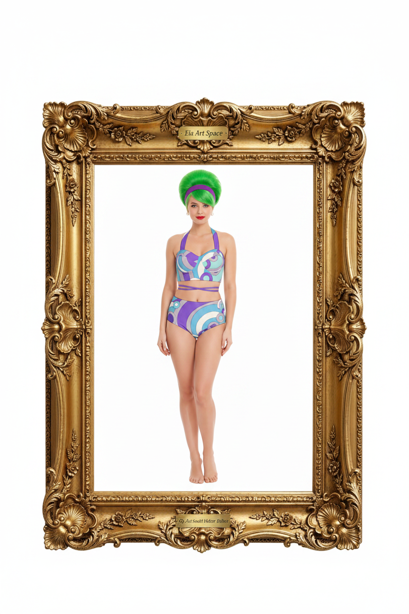 Op Art Swirl Frame