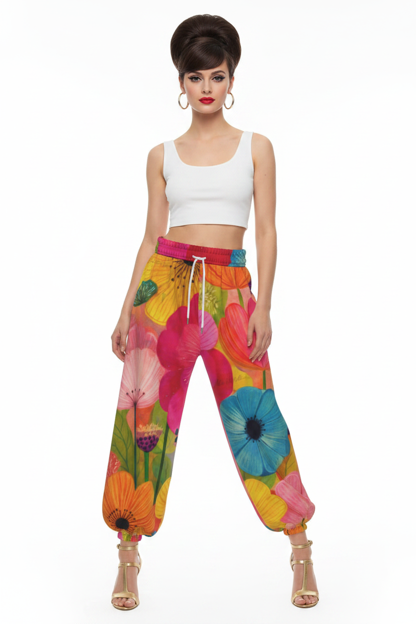 Painted Garden Lantern Pants — Woman