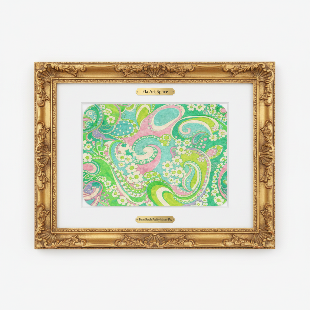 Palm Beach Paisley złota rama
