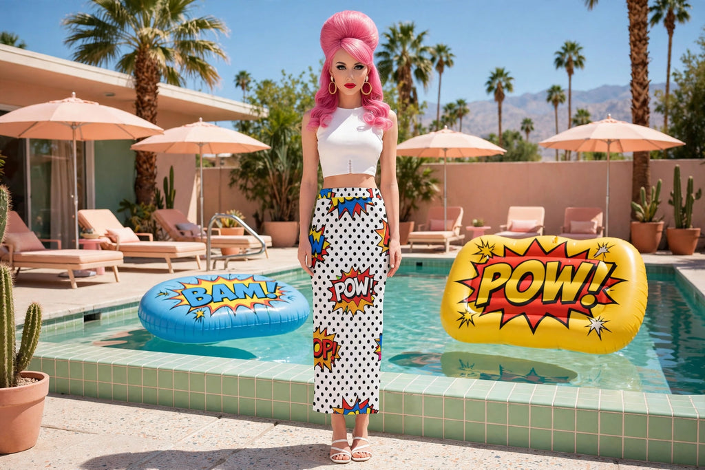 Comic Pop - 60s Pop-Art Maxi Skirt