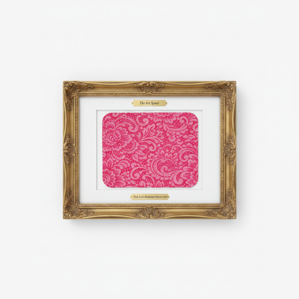Pink Lace Romance złota rama