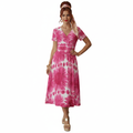 Pink Sunflower Dress Modelka 3