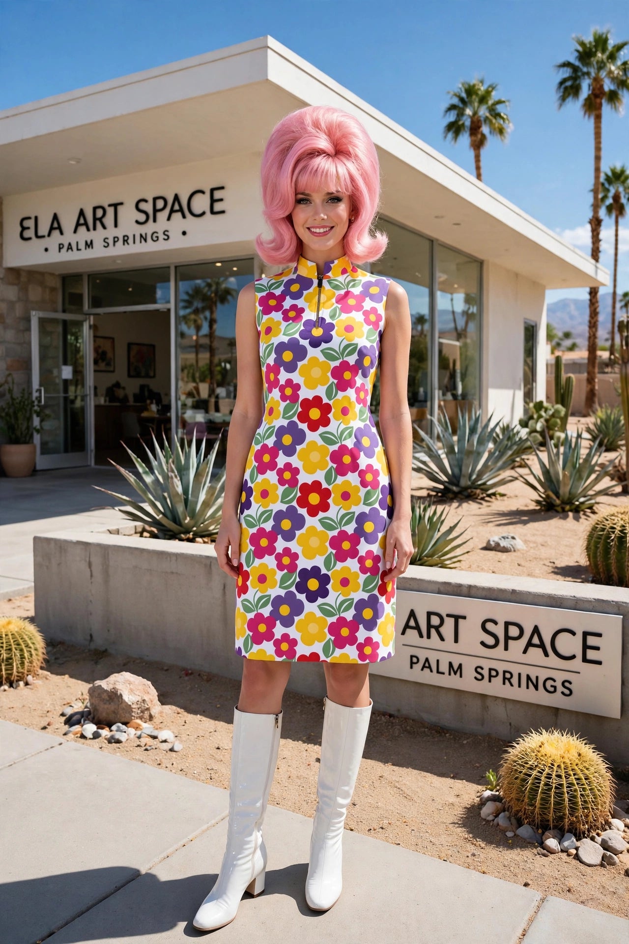 60s Floral Pop Art Pattern Fabric Printing