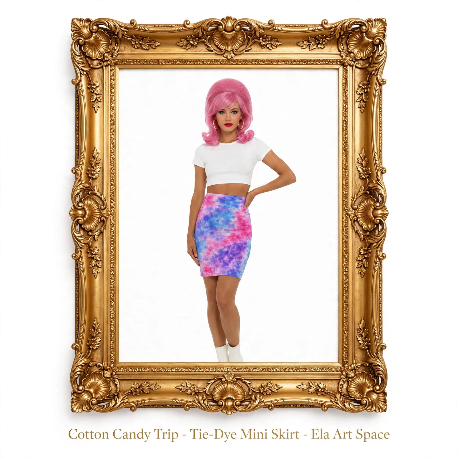 Cotton Candy Trip - Tie-Dye Mini Skirt