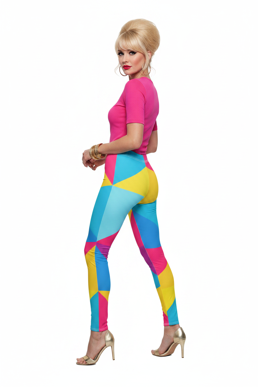 Pinwheel Colorblock Leggings — Side