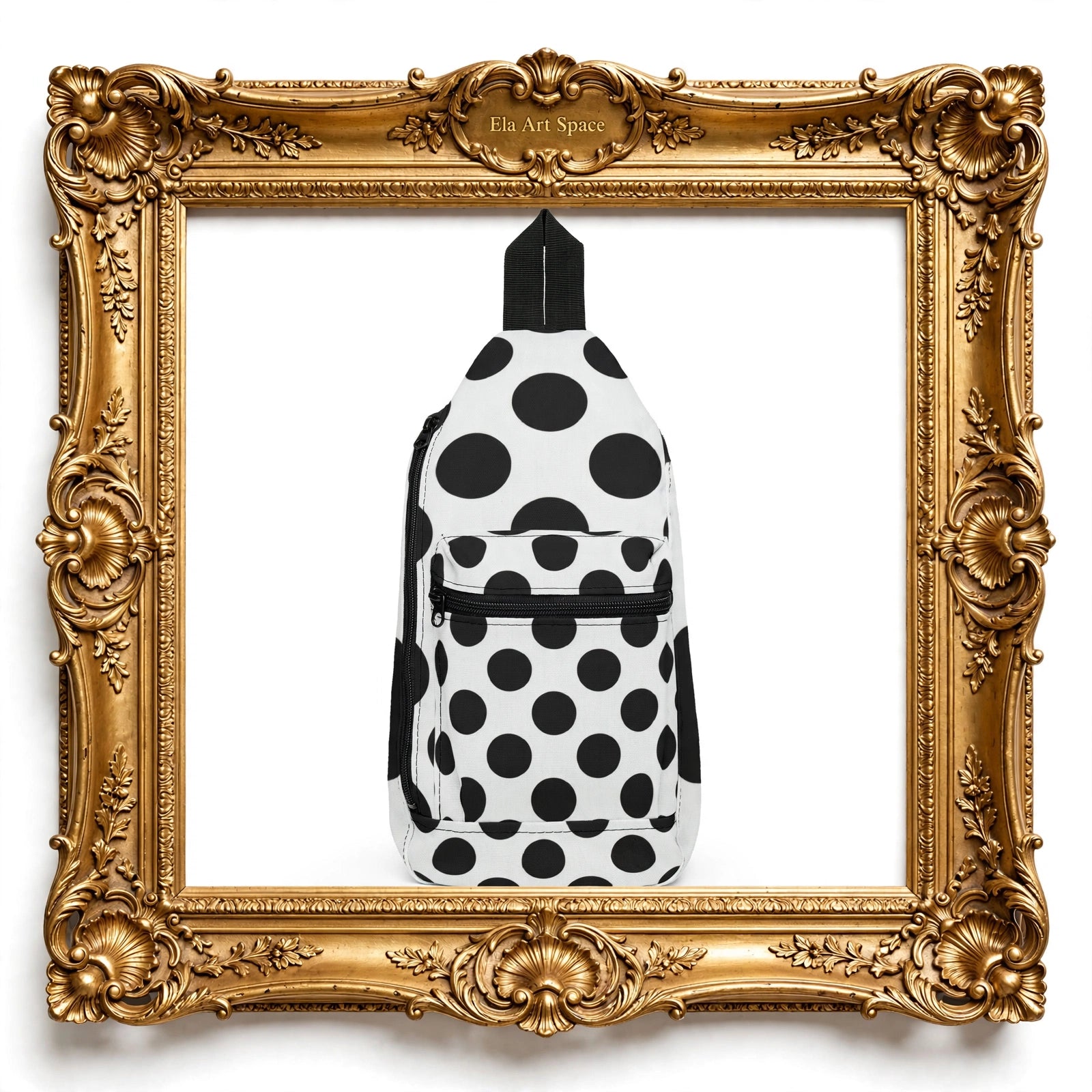 Polka Dot Sling Bag - BOOM Dot - 60s Mod Crossbody - Swinging London