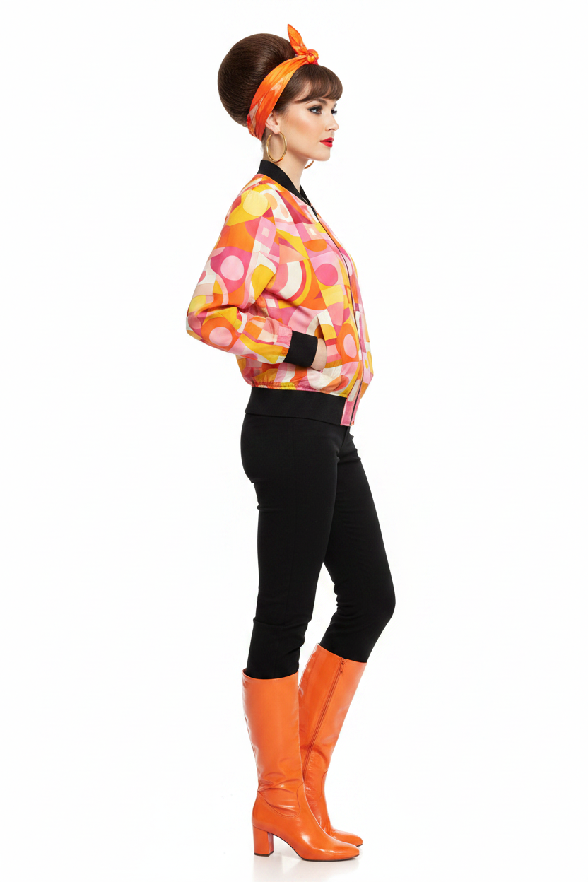 Pop Art Geometric Bomber modelka 2
