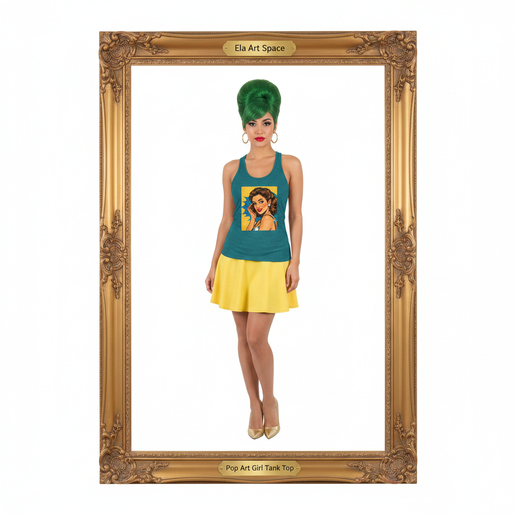 Pop Art Girl złota rama