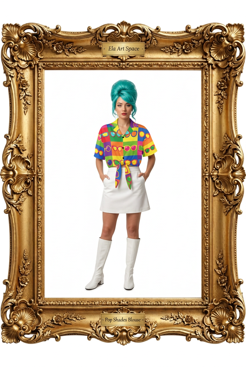 Pop Shades Blouse w złotej ramie