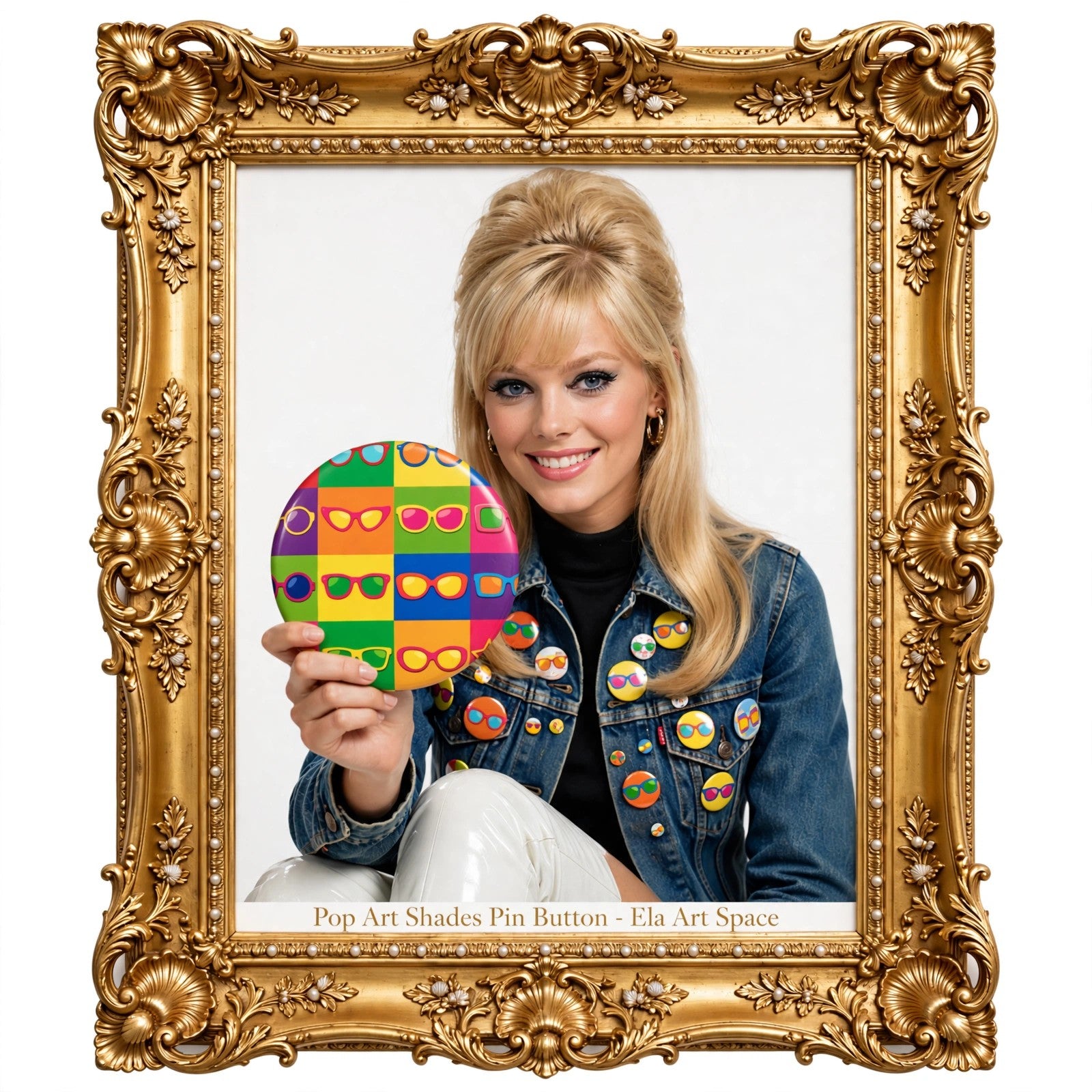 Pop Art Shades Pin Button