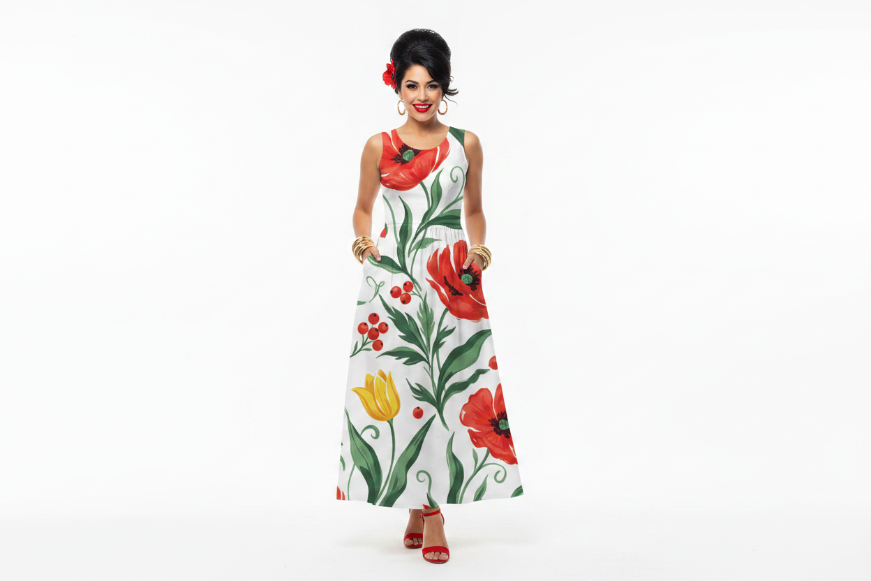 Poppy & Tulip Maxi Dress