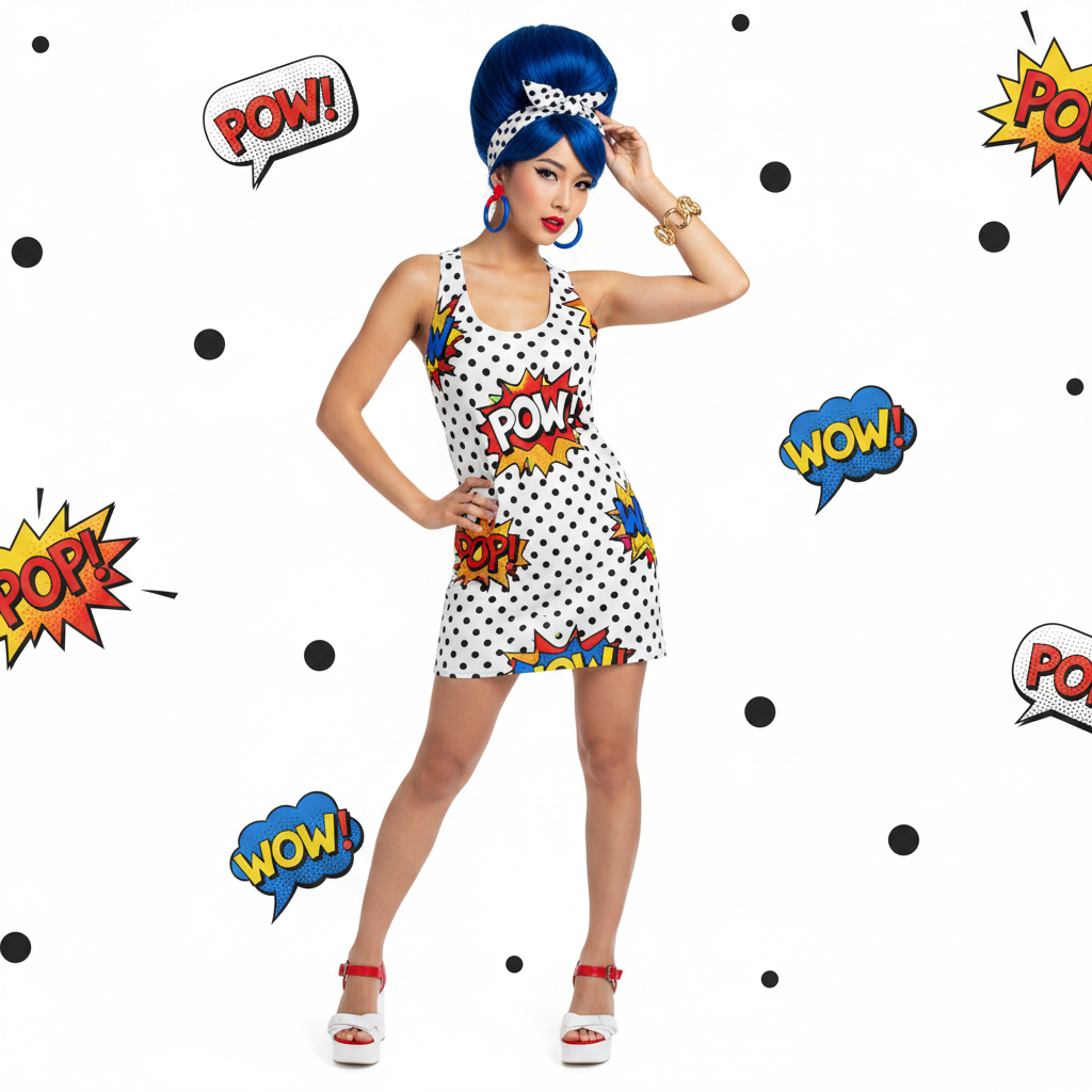 POW Pop Art Dress Modelka 3