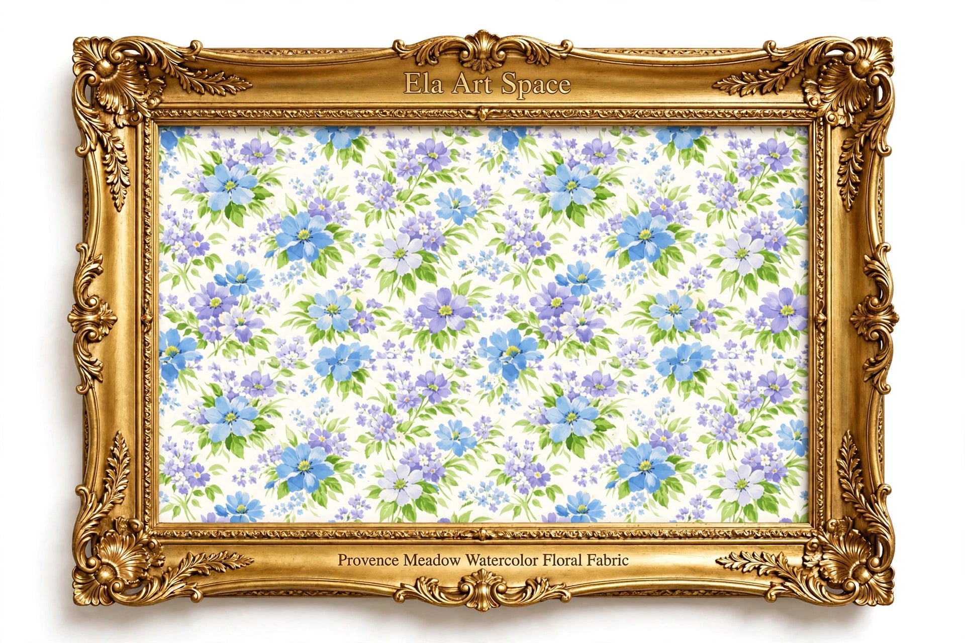 Provence Meadow Watercolor Floral Fabric