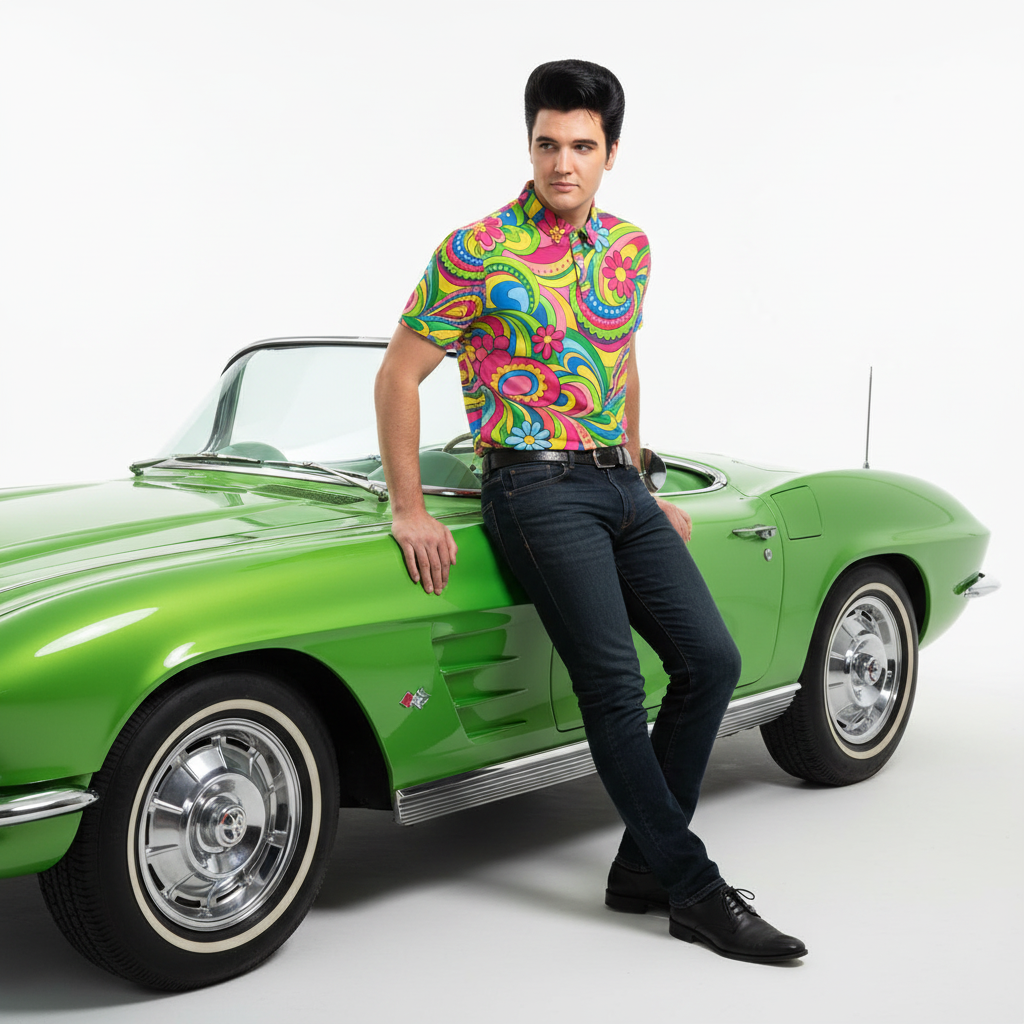 Psychedelic Swirl Corvette