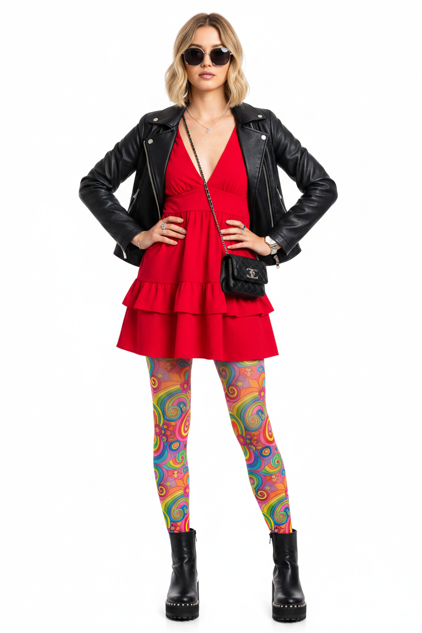 Psychedelic Swirl Tights