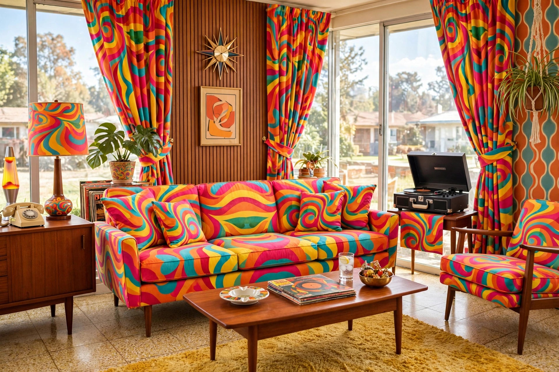 Psychedelic Swirl Fabric