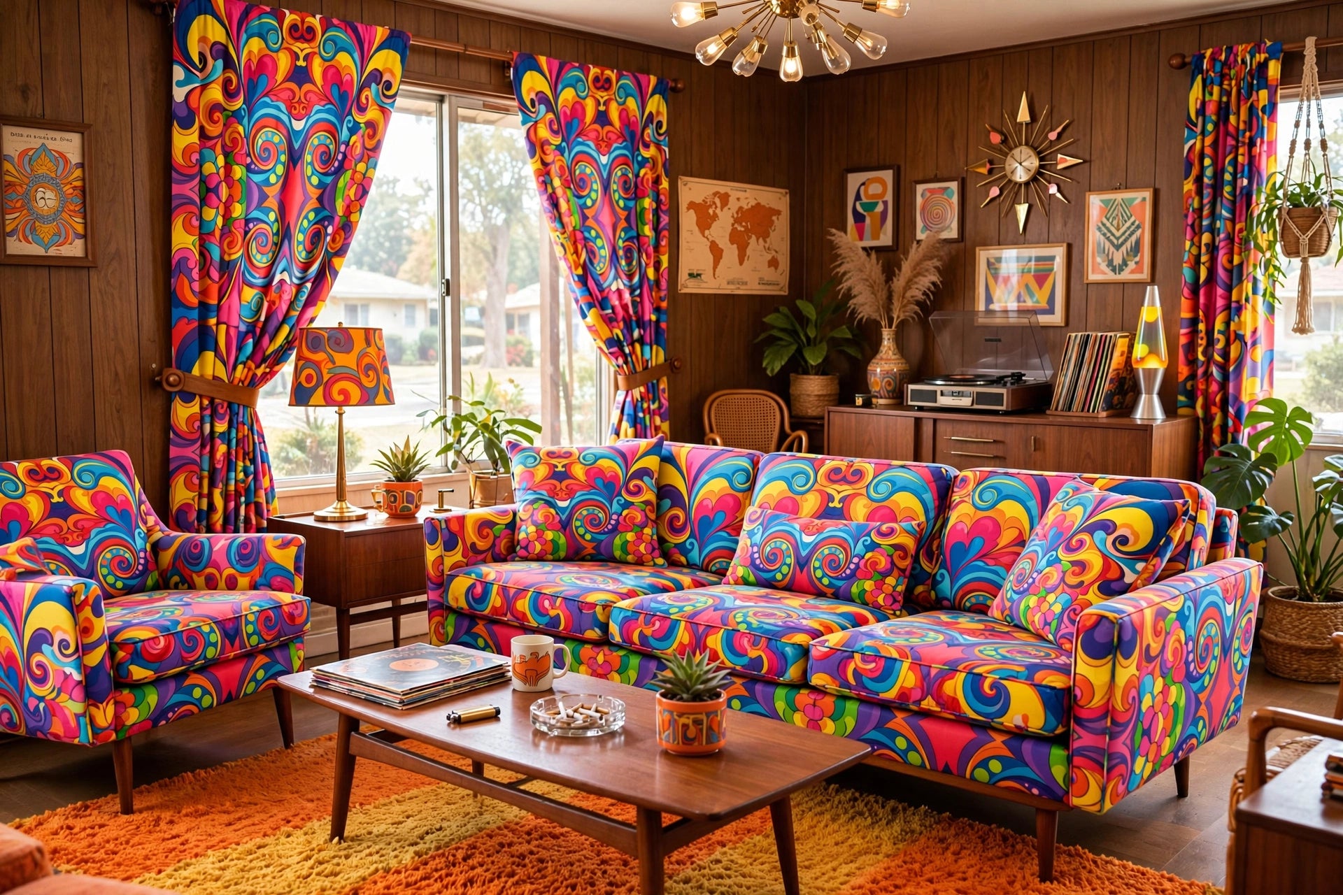 Psychedelic Kaleidoscope Fabric