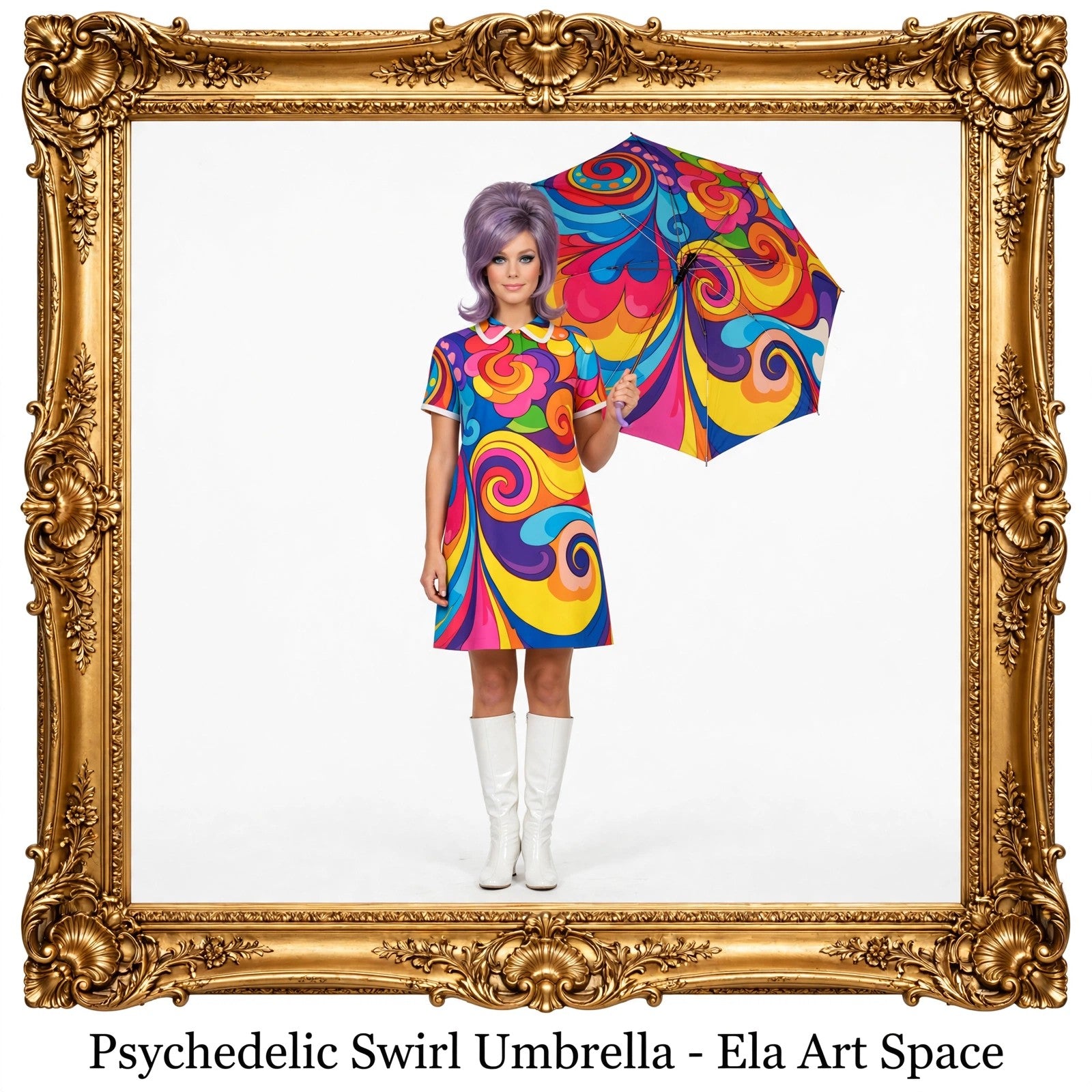 Psychedelic Swirl Umbrella
