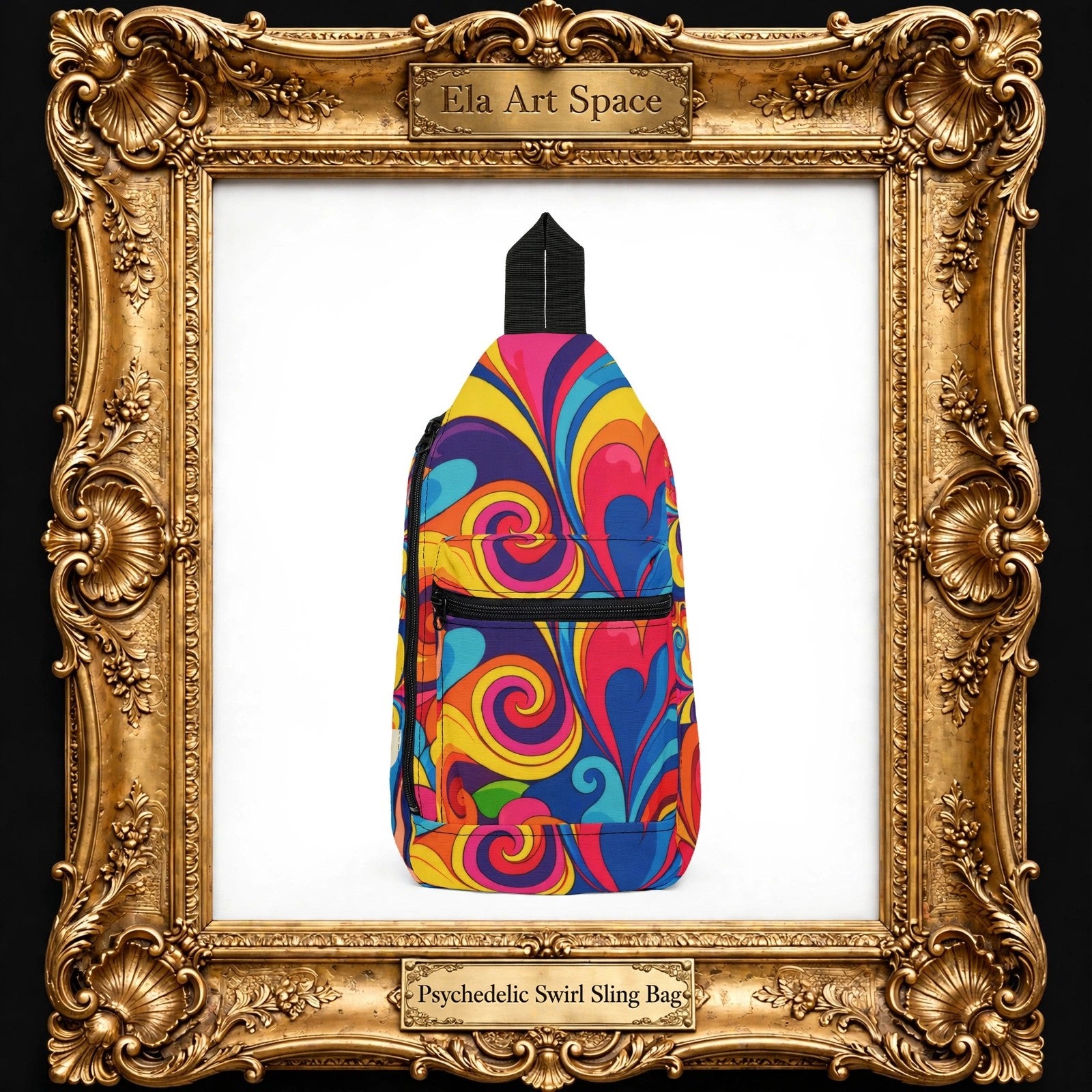 Psychedelic Swirl Sling Bag