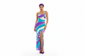 Pucci Wave Swirl Slit Dress