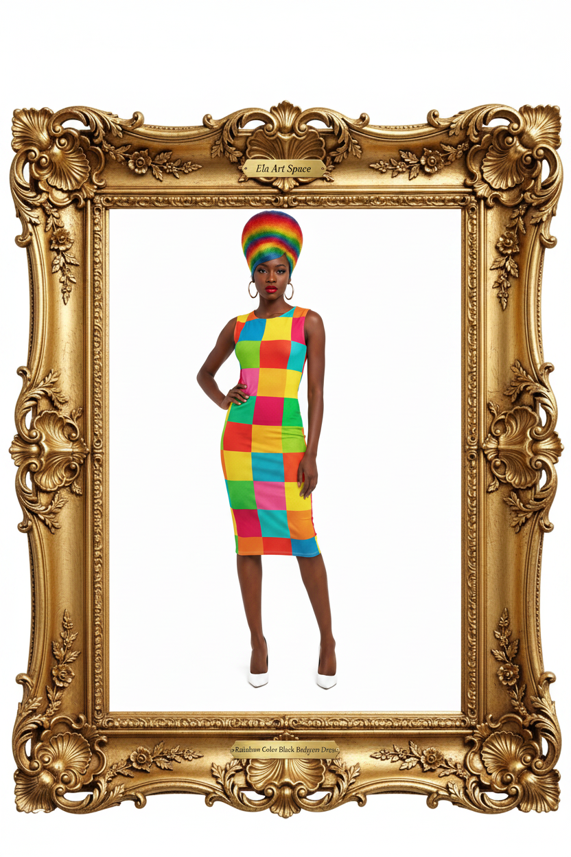 Rainbow Color Block Frame