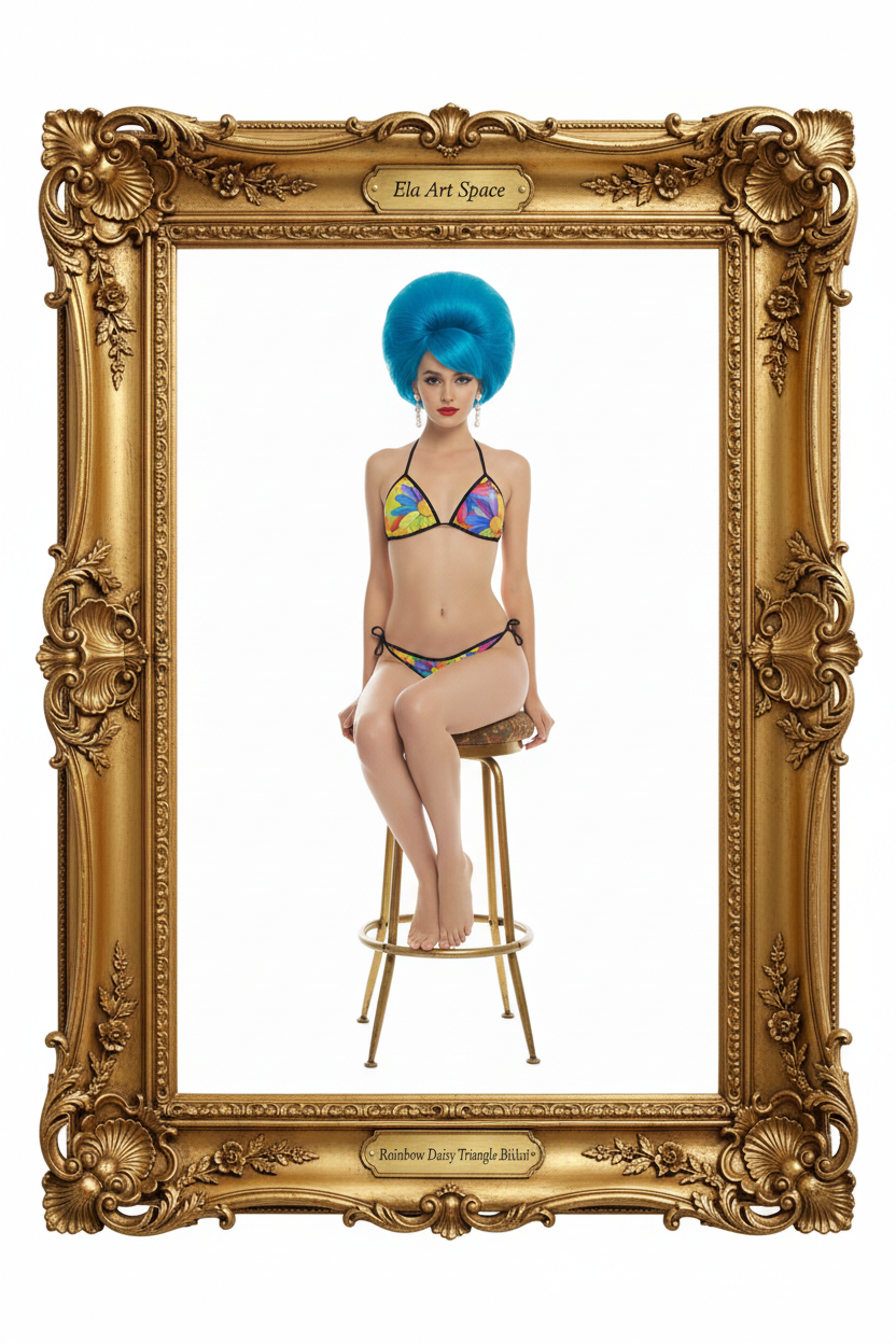Rainbow Daisy Frame