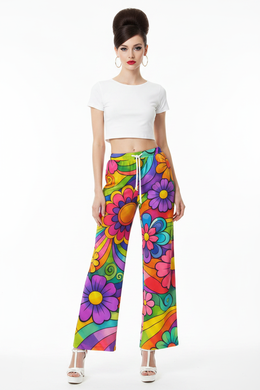 Rainbow Flower Palazzo — Front
