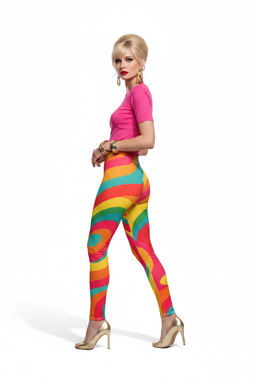 Rainbow Swirl Leggings — Side