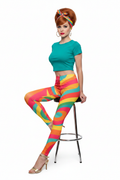 Rainbow Swirl Leggings — Sitting
