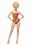 Rainbow Swirl One-Piece — Yellow Bun Model