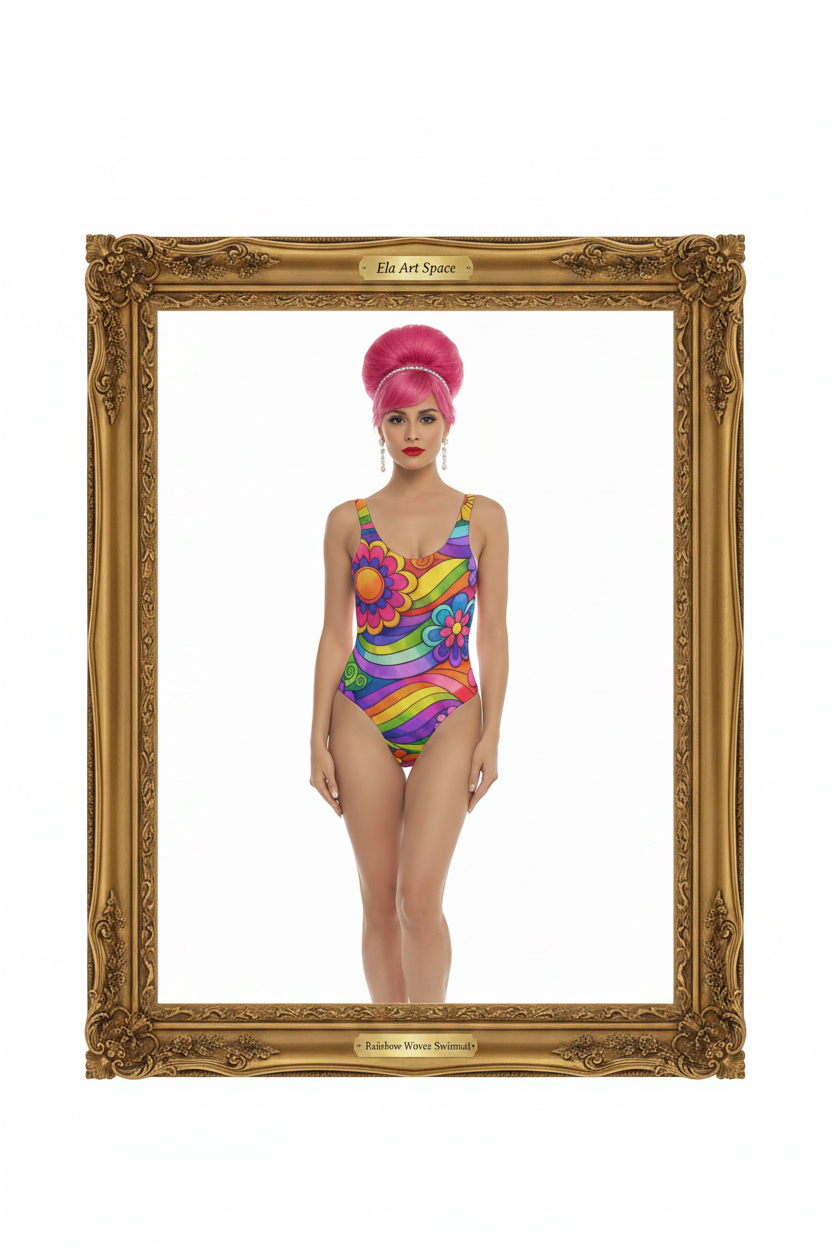 Rainbow Waves Frame