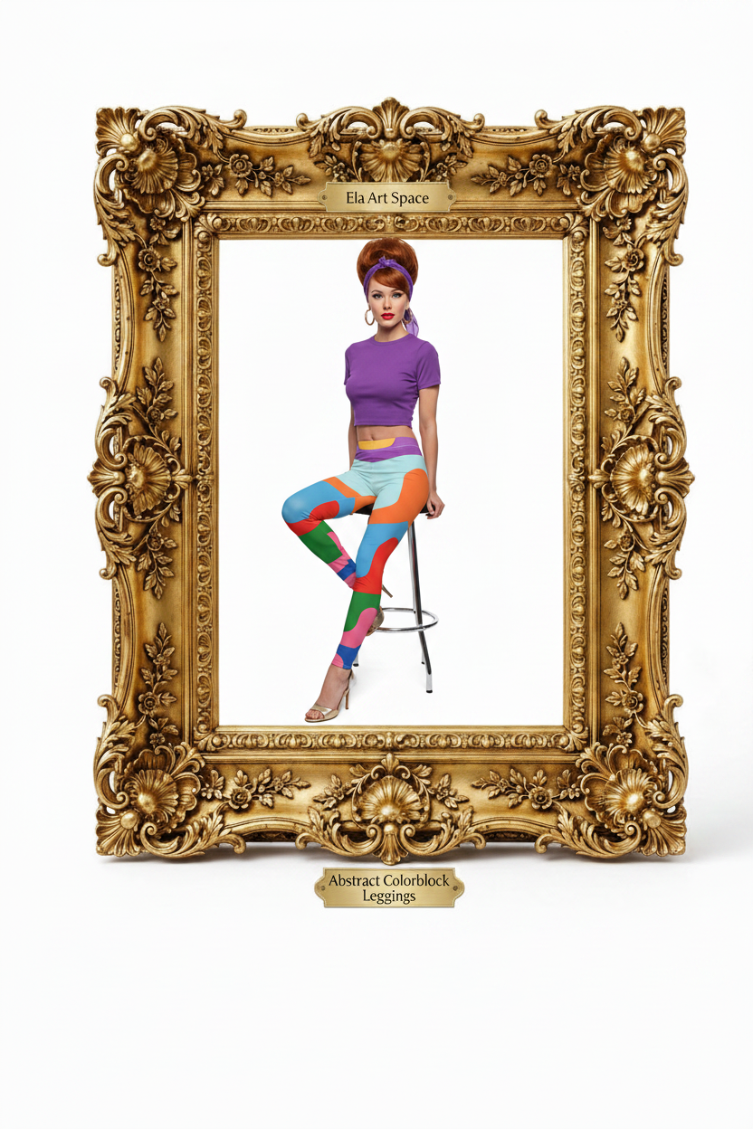 Rama — Abstract Colorblock Leggings