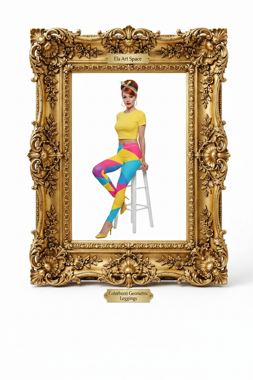 Rama — Colorburst Geometric Leggings