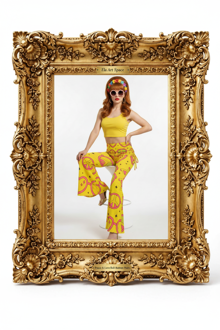 Rama — Peace & Love Bell-Bottom Pants