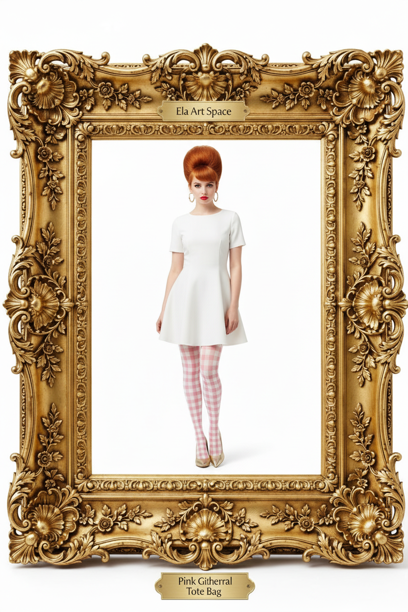 Rama — Pink Gingham Tights