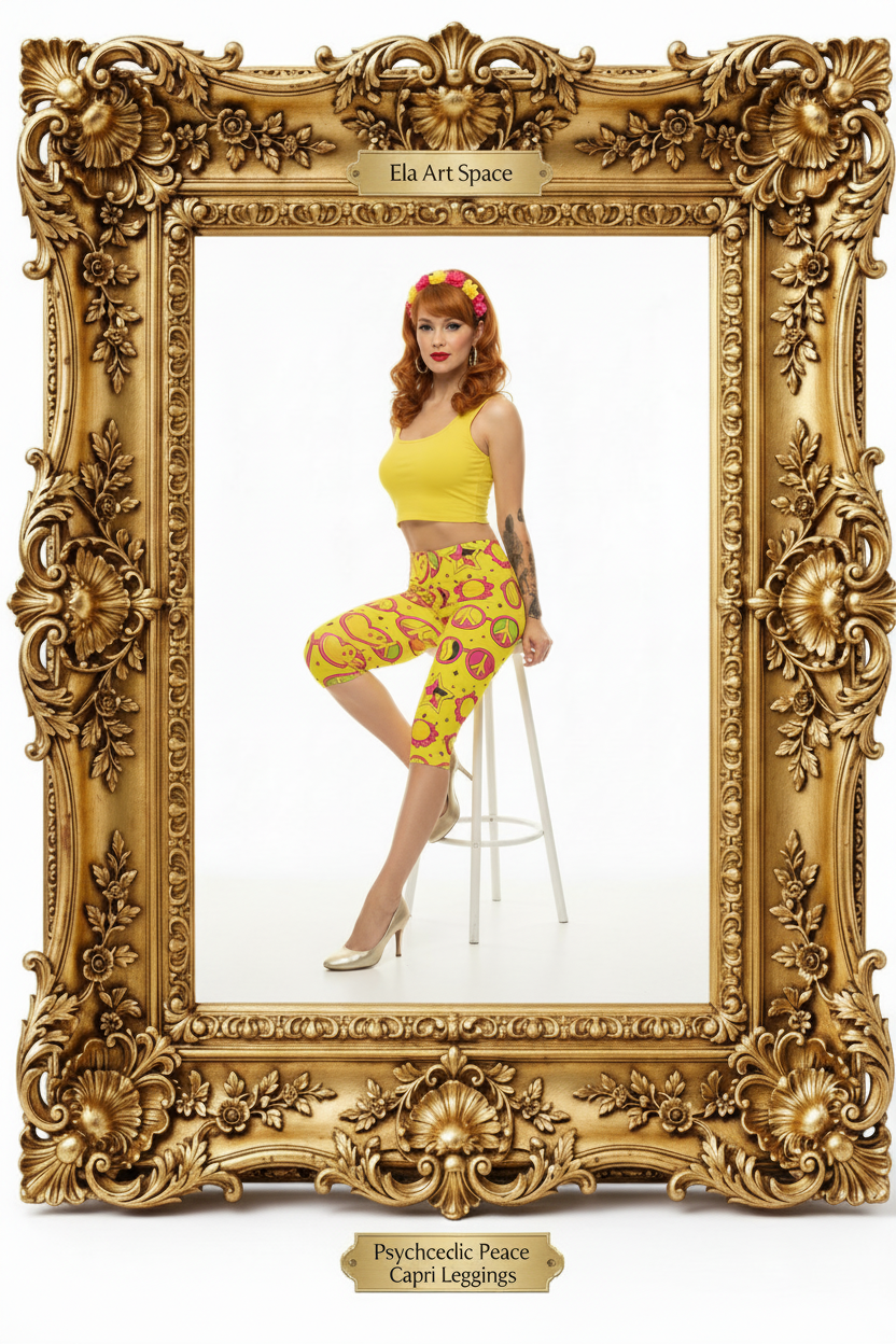 Rama — Psychedelic Peace Capri Leggings