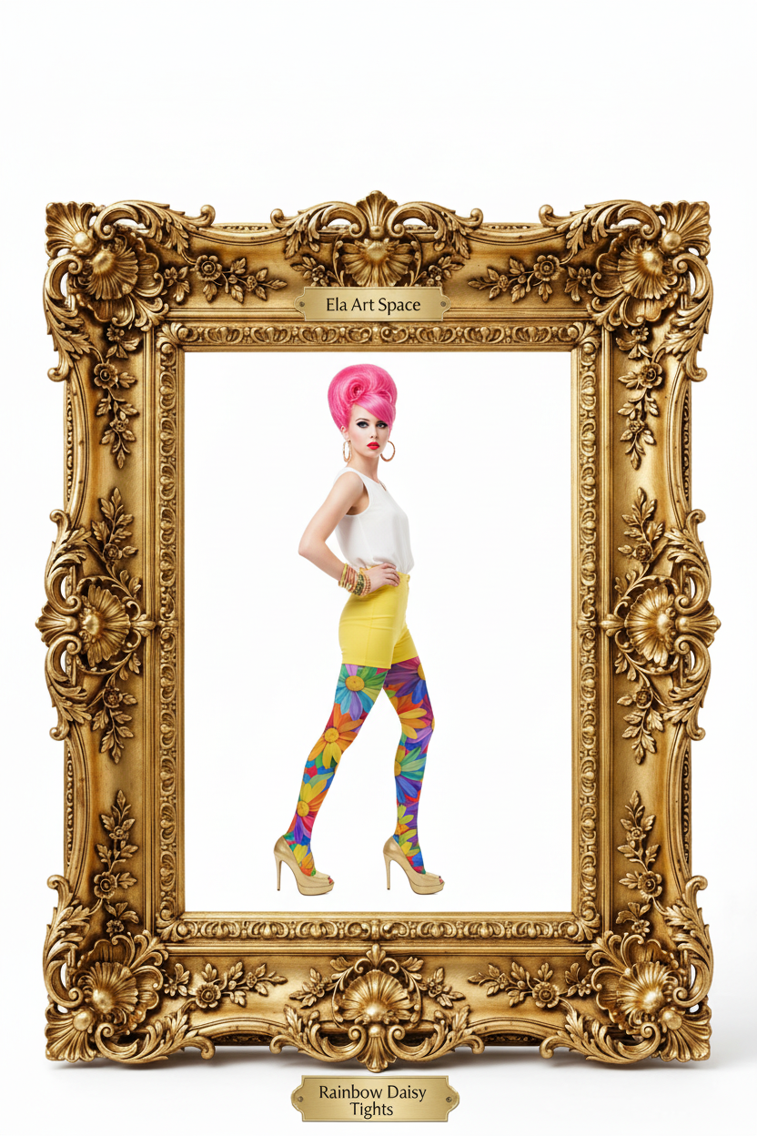 Rama — Rainbow Daisy Tights