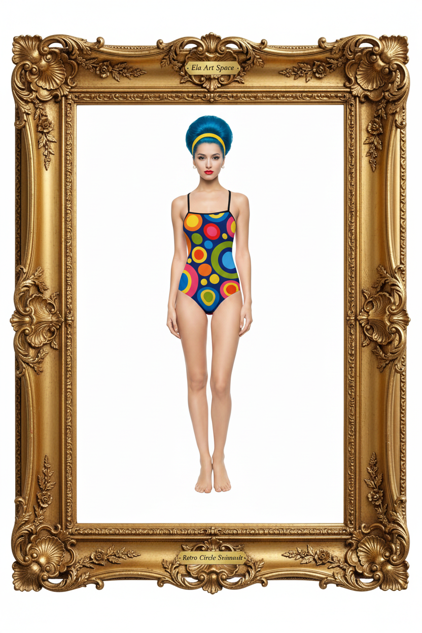 Rama — Retro Circle Swimsuit