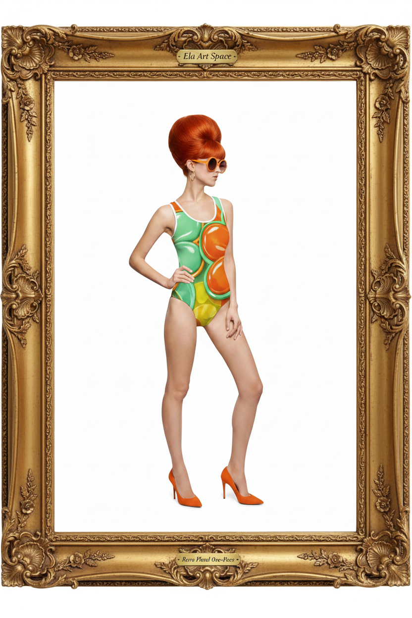 Rama — Retro Floral One-Piece