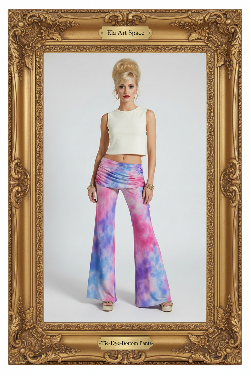 Rama — Tie-Dye Bell-Bottom Pants