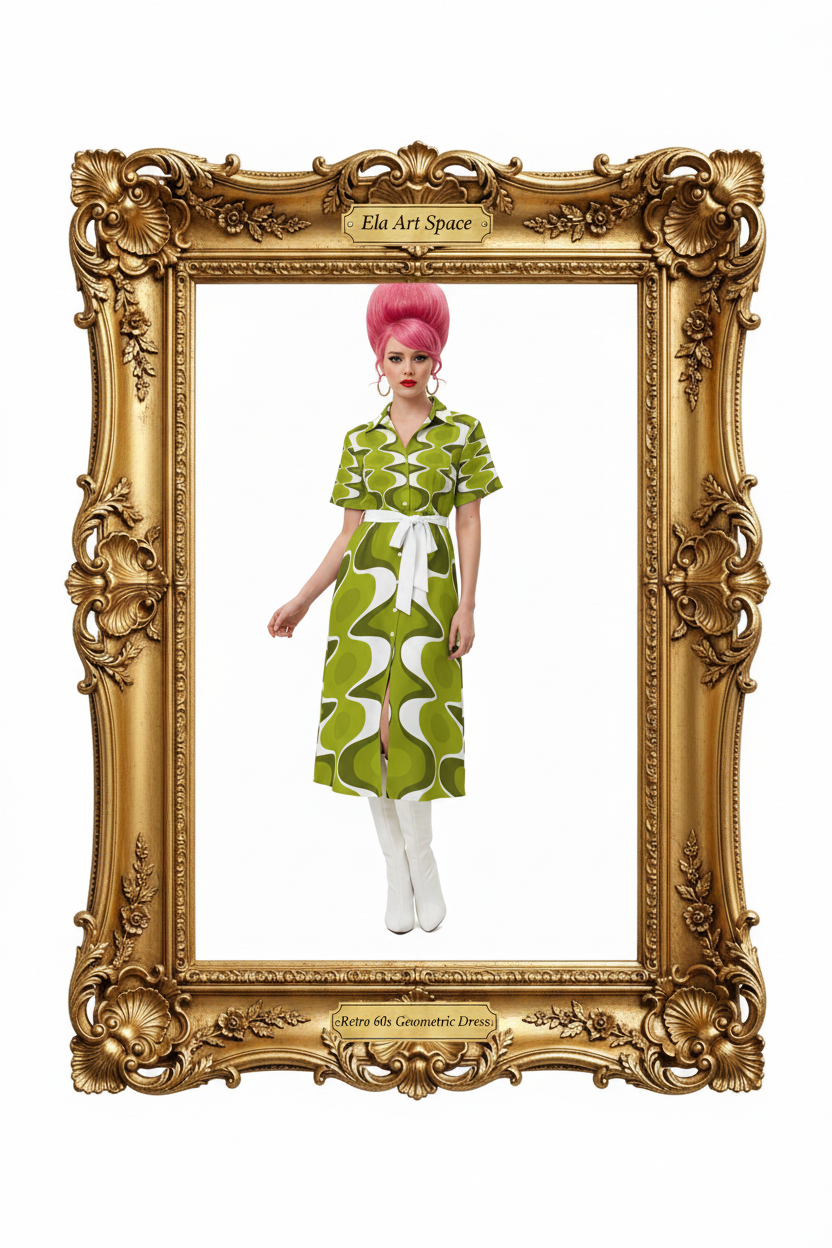 Retro Geometric Frame